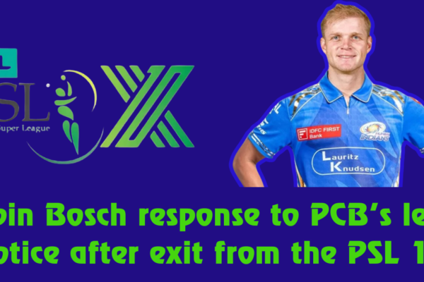 Corbin Bosch response to PCB’s legal notice after exit from the PSL 10 Corbin Bosch