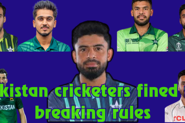 Pakistan Cricketers Fined