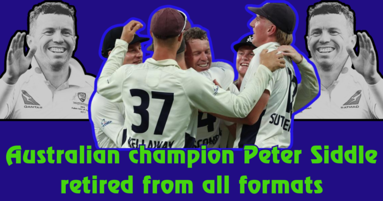 Peter Siddle Australian champion retired from all formats