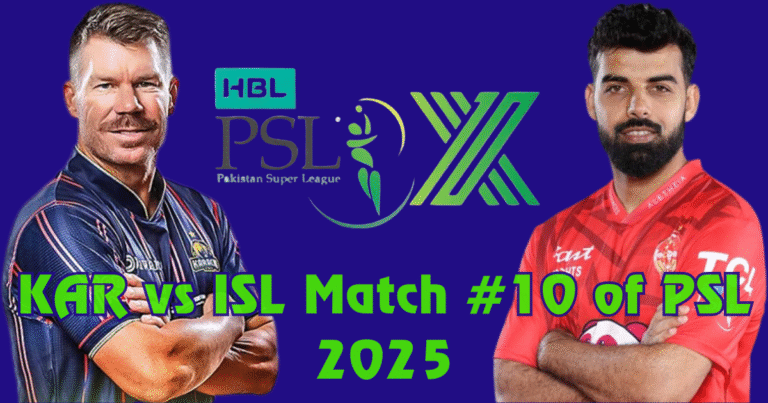 PSL 2025: ISL won by 7 wickets from KAR