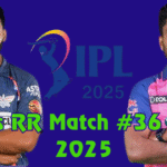 LSG vs RR match no#36 of IPL 2025