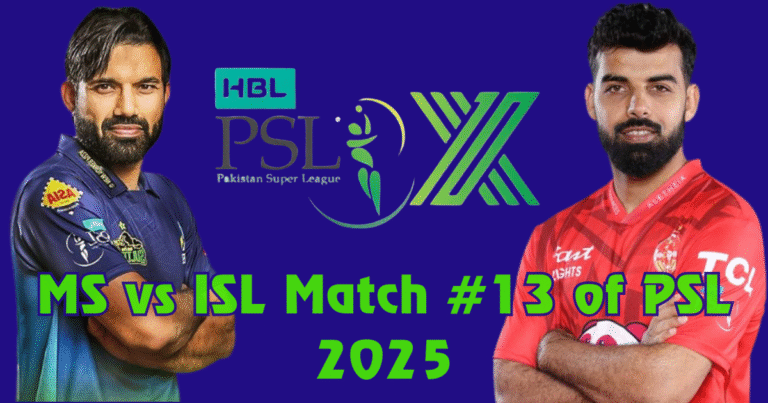 PSL 2025: ISL won by 7 wickets from MS