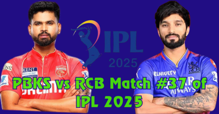 PBKS vs RCB match no#37 of IPL 2025