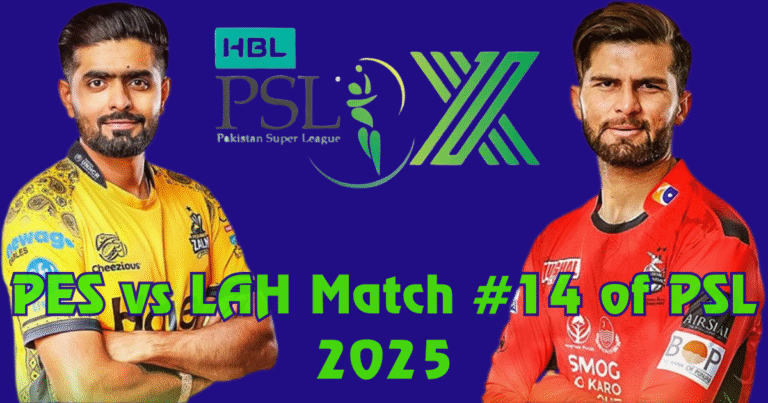 PSL 2025: PES won by 7 wickets from LAH