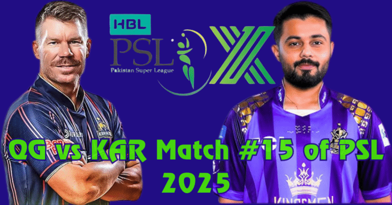PSL 2025 : QG beat KAR by 5 runs
