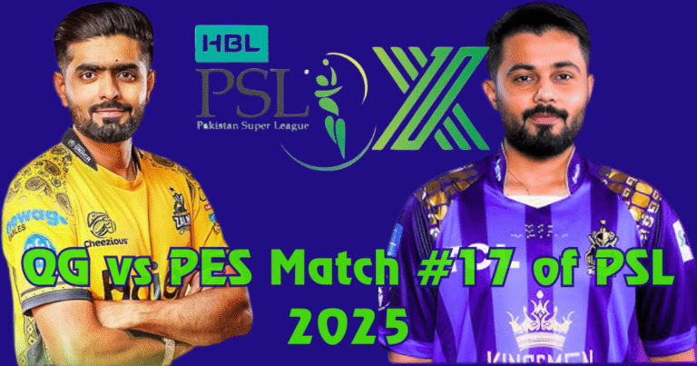 PSL 2025: QG beat PES by 64 runs