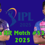 KKR vs RR match no# 53 of IPL 2025