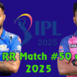 MI vs RR match no# 50 of IPL 2025