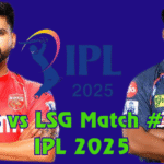 PBKS vs LSG match no# 54 of IPL 2025