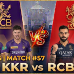 IPL 2026 match # 57 KKR vs RCB