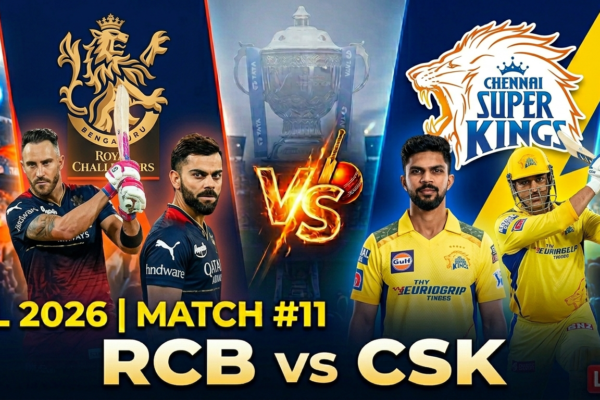 IPL 2026 match # 11 RCB vs CSK