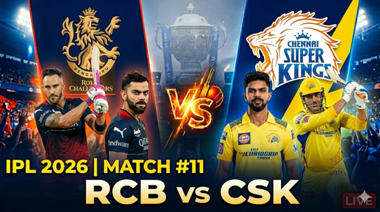 IPL 2026 match # 11 RCB vs CSK