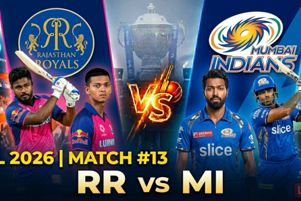 IPL 2026 match # 13 RR vs MI