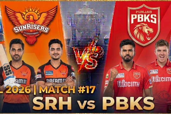 IPL 2026 match # 17 SRH vs PBKS