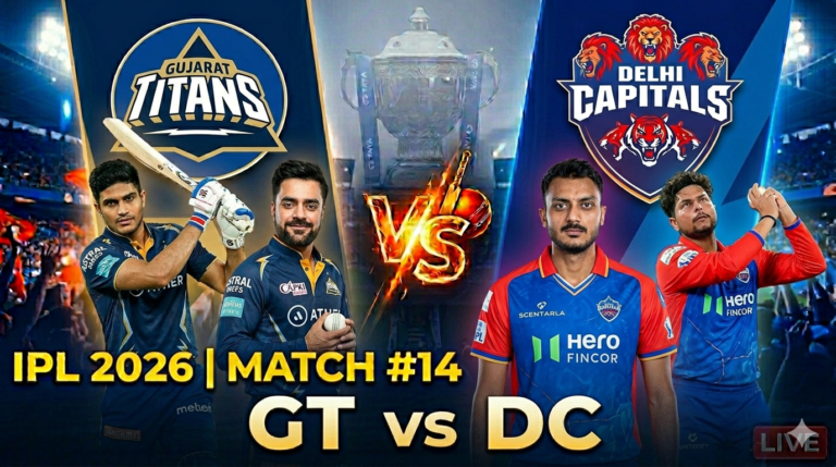 IPL 2026 match # 14 GT vs DC