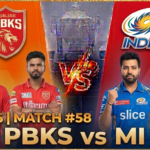 IPL 2026 match # 58 PBKS vs MI