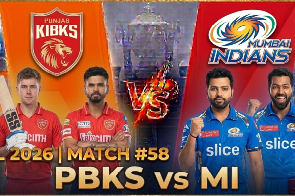IPL 2026 match # 58 PBKS vs MI