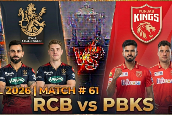 IPL 2026 match # 61 RCB vs PBKS