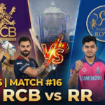 IPL 2026 match # 16 RCB vs RR
