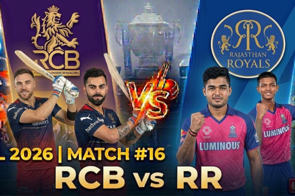 IPL 2026 match # 16 RCB vs RR